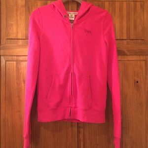 Blinged PINK Zip Hoodie
